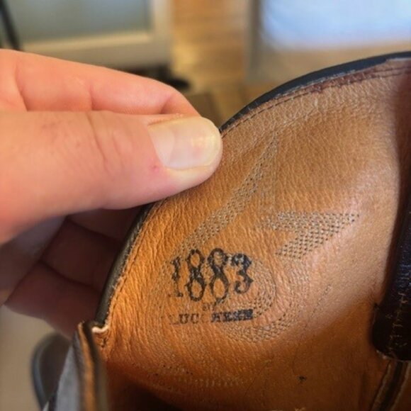 Lucchese 1883 Men’s Brown Leather Boots – Size 9.5 D - Picture 5 of 6